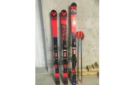 SKIS ROSSIGNOL HERO GS 134 (2 paires) et 144 (1 paire).